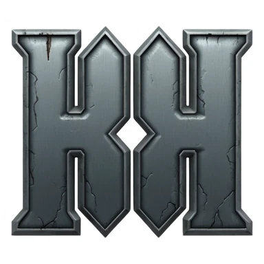 DOOM METAL TEXT LOGO sticker