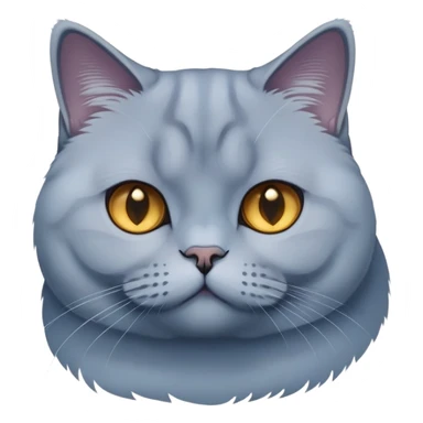 Blue gradient gold British shorthair cat sticker