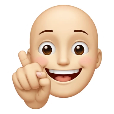 Smile face with  middle finger sticker