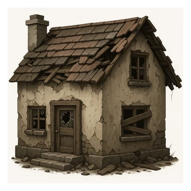 make this house ruined sticker