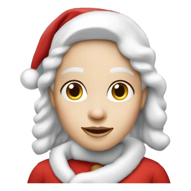Wife’s Santa claus - white skin sticker