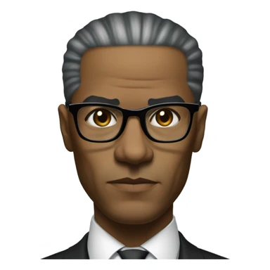 malcom x sticker