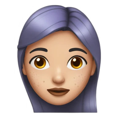 girl with acne sticker