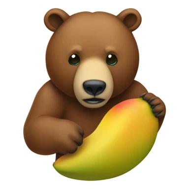 Kodiak bear mango sticker