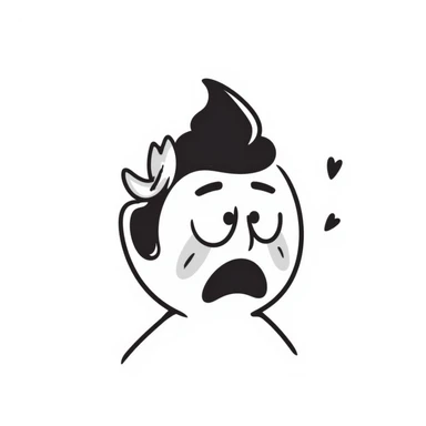 crying emoji but instead of tears poop sticker