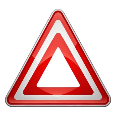 traffic sign trangle sticker