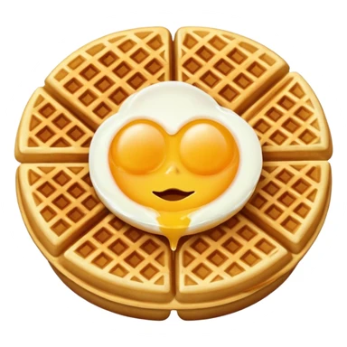 Egg waffle sticker