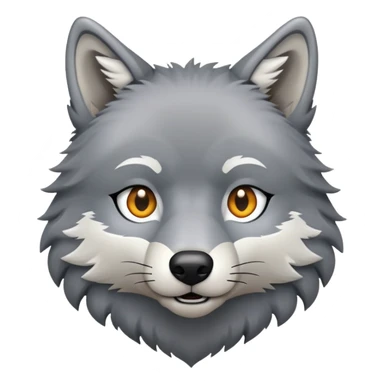 wolf with a square body sticker