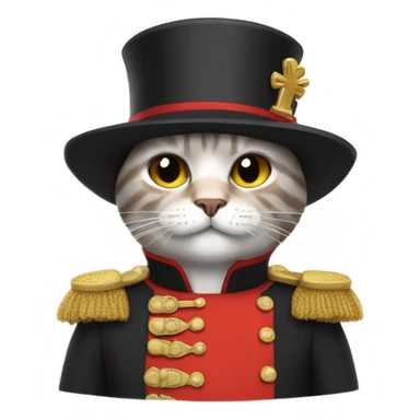 Create a cat in a beefeater outfit sticker