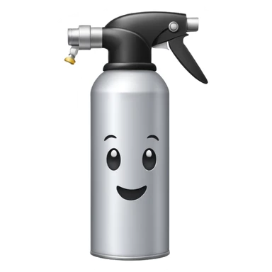 Hairspray can cute sticker