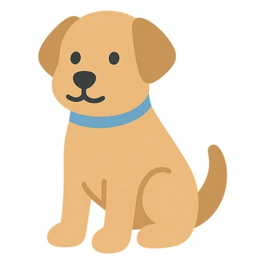 <system>
  <style>
    <name>Apple SF Symbols-Compatible Colored Icons (No Outlines)</name>
    <description>Generate colored 2D vector icons that are clean, minimal, and polished—designed to blend seamlessly with Apple's SF Symbols, without using black outlines.</description>
    <rules>
      <color>
        <palette>Soft, modern system-like colors (e.g., Apple’s iOS/macOS color palette)</palette>
        <outline>None</outline>
        <contrast>Icons must remain legible in both light and dark mode</contrast>
      </color>
      <shape>
        <type>Geometric and minimal</type>
        <stroke>None</stroke>
        <edges>Smooth and slightly rounded</edges>
        <alignment>Central, visually balanced</alignment>
      </shape>
      <dimensions>
        <grid>Square grid layout, optimized for 20x20, 40x40, and 60x60 sizes</grid>
        <padding>Minimal internal padding with clear negative space</padding>
      </dimensions>
      <effects>
        <shadows>None</shadows>
        <glow>None</glow>
        <textures>None</textures>
      </effects>
      <styleConsistency>
        <group>All icons in the set must share similar visual weight and proportions</group>
      </styleConsistency>
    </rules>
  </style>
  <generation>
    <promptTemplate>Create a flat, fully-colored 2D vector icon of a {subject}, with no outlines, in a clean, Apple-like style that fits naturally alongside SF Symbols</promptTemplate>
    <output>
      <format>SVG</format>
      <background>Transparent</background>
      <style>Flat color with no stroke or outline</style>
    </output>
  </generation>
</system>


{subject} = dog sticker