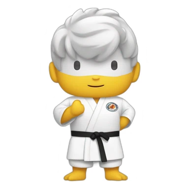 Poulet judoka sticker
