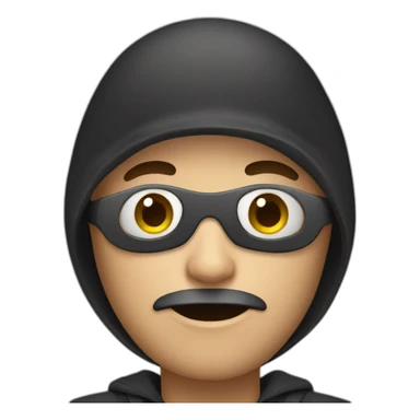 person that looks like a robber sticker