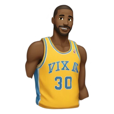 Un gars qui dunk sticker