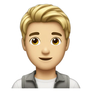 Handsome boy with black hair sticker