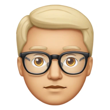 Mann mit einer Brille  sticker