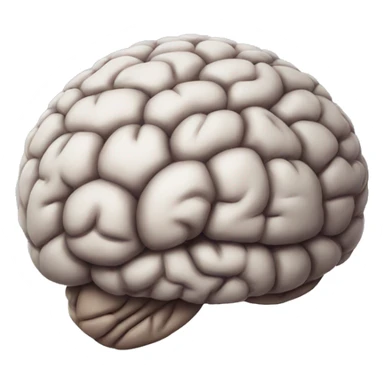 brain with no wrinkles sticker