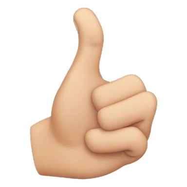 american sign language hand sign for the letter b sticker