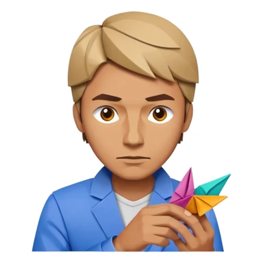 Street Origami Folder man sticker