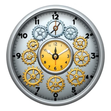 clock with frequency sticker