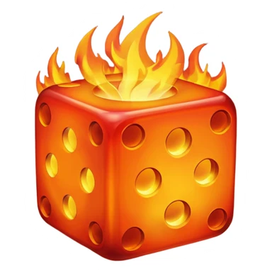 fire dice mitical sticker
