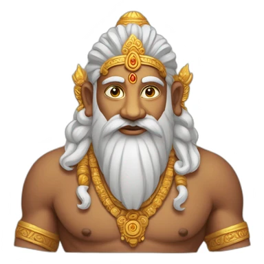 Brahma, Indian god, 4 faces sticker