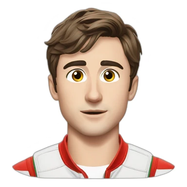 Charles leclerc  with a slip sticker