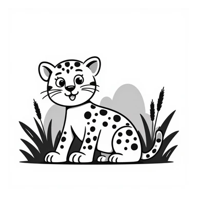 Leopard sticker