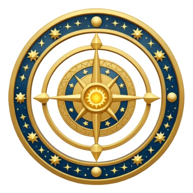 Create a circular casting sigil based off of the wizard101 balance school sticker