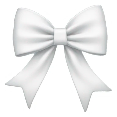 Qouette white bow sticker