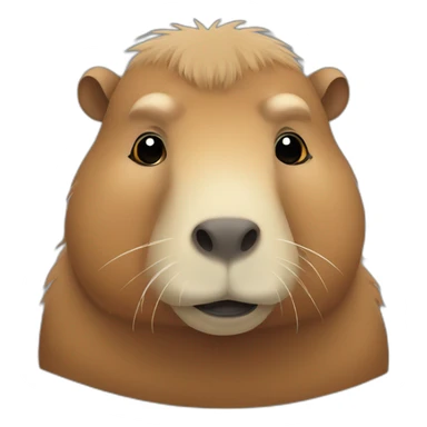 sad capybara sticker