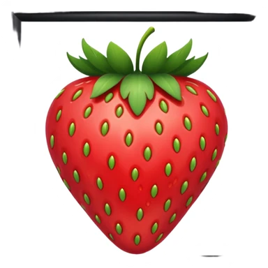 Black Jewelry strawberry sticker