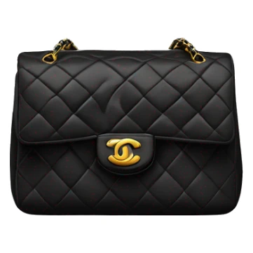 Black Chanel 2.55 bag  sticker