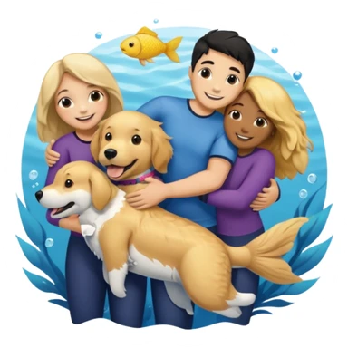 🐟  🐶  🫂 sticker