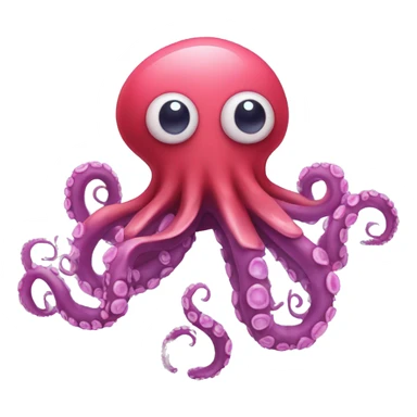 Pulpo con corazones en los ojos sticker