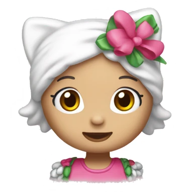 Hello kitty wearing a 2025 headband sticker