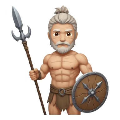 ancient guy with spear sticker