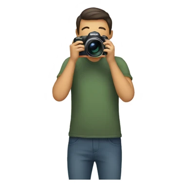 a person taking photos sticker