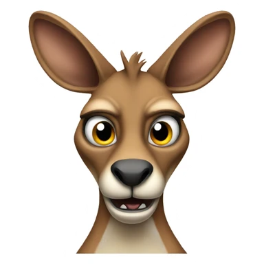 angry kangaroo sticker