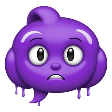 just the word "bitch" written in purple sticker