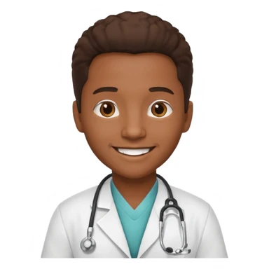 aftican american doctor emoji sticker