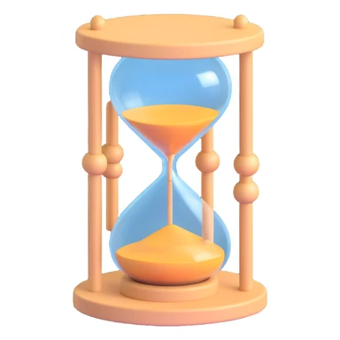 sand clock empty sticker