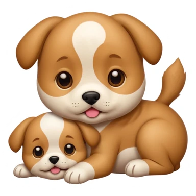 Cute puppies sticker