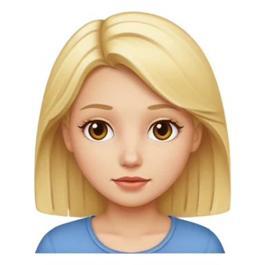 blonde girl sticker