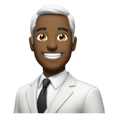 Michael B Joda sonriendo vistiendo un traje  sticker