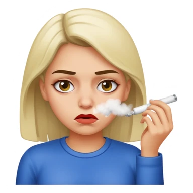 a girl snorting cocaine sticker