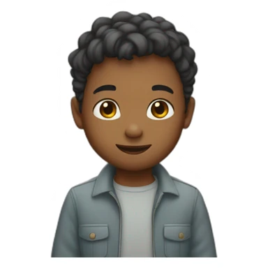 A Boy Joining Hands sticker