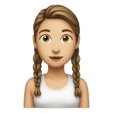 Girl tracelling sticker