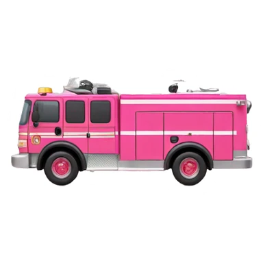 Pink firetruck sticker