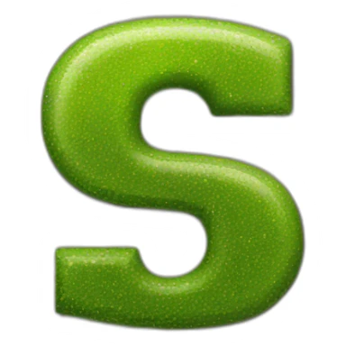 letter "G" with graphic style sticker